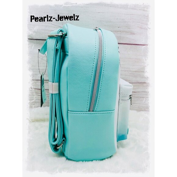 Studio Ghibli Spirited Away Haku Dragon Pastel White Blue Mini Backpack NWT